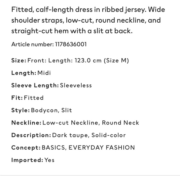 H&M Ribbed Bodycon Dress - Picture 7 of 7